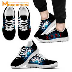 Maxcorners Bowling Strike All Over Printed Sneaker Shoes