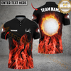 Maxcorners Golf Heavenly Flame Design Personalized Name, Team Name 3D Shirt (4 Colors)