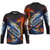 Maxcorners Swordfish Logo Fishing UPF Shirts, Long Sleeve Fishing Shirts, Hooded Fishing Shirt