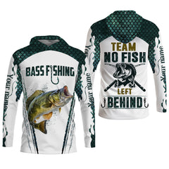 Maxcorners No Fish Left Behind, Team Fishing Shirt, Mens SPF Shirt, Fishing Gifts For Men, Bass Fishing