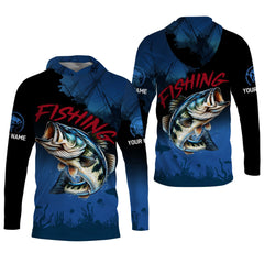 Maxcorners Pro Bass Fisherman, UPF Fishing Shirts, Custom Fishing Shirt, Men Long Sleeve Shirt