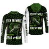 Maxcorners Fish Tremble When They Hear My Name, SPF Long Sleeve Shirts, Funny Fishing Shirt, Men Long Sleeve Shirt