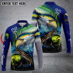 Maxcorners Mahi-Mahi, Wahoo, Tuna Fishing Customize Name 3D Shirts