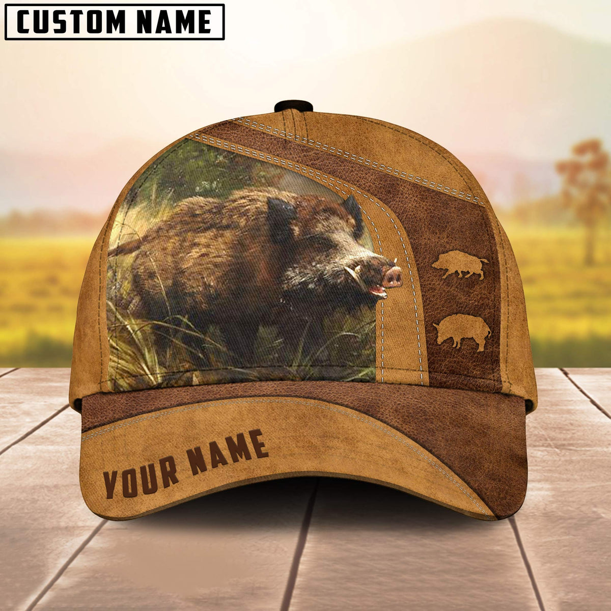 Maxcorners Boar Hunting Classic Personalized Cap