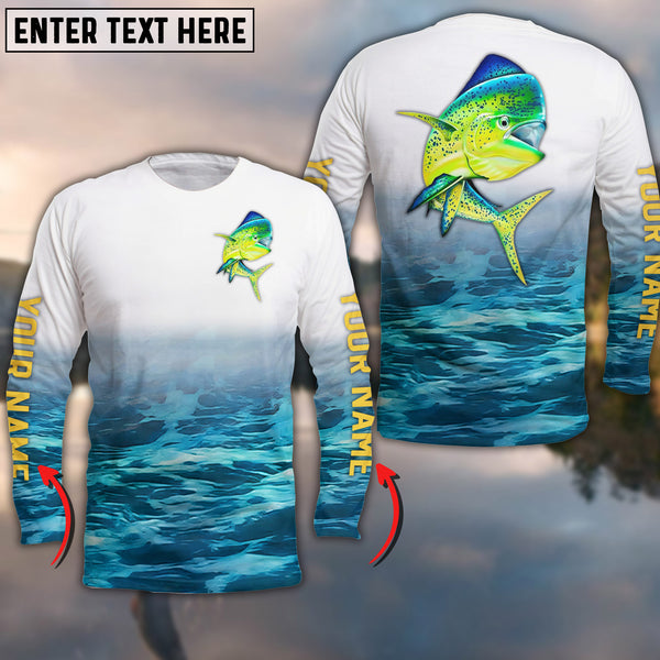 Maxcorners Mahi Mahi Customize Name 3D Shirts