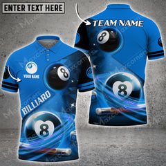Maxcorners Billiards Ball 8 Light Personalized Name, Team Name Unisex Shirt ( Multicolor Options )