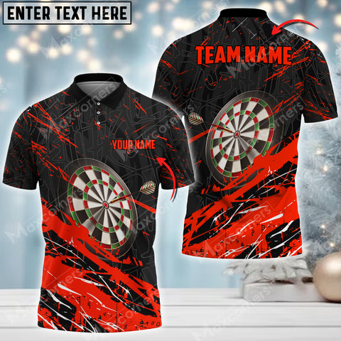 Maxcorners Style Darts Multicolor Option Personalized Your Name 3D Shirt