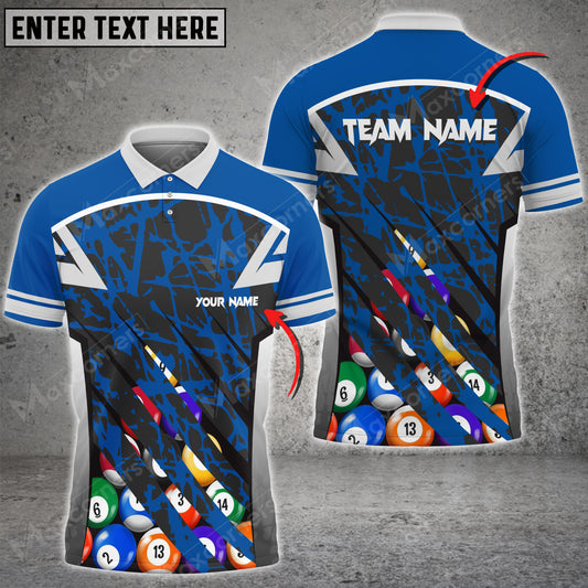 Maxcorners Billiards Ball Full Personalized Name, Team Name Unisex Shirt ( Multicolor Options )