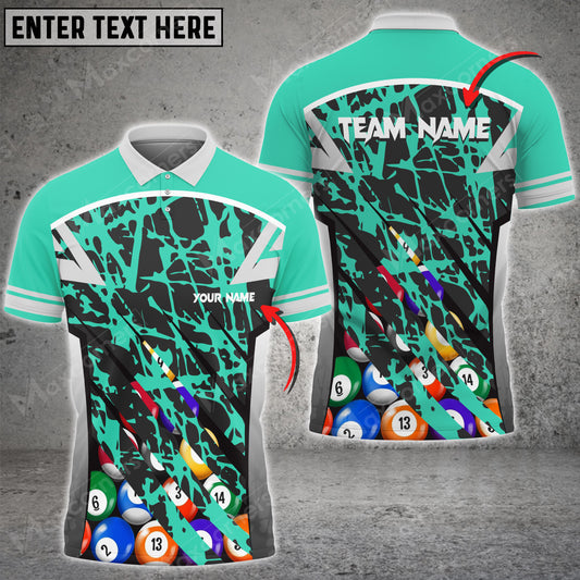 Maxcorners Billiards Ball Full Personalized Name, Team Name Unisex Shirt ( Multicolor Options )