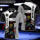 Maxcorners Personalized Billiards Ball Colourful 3D Polo Shirt