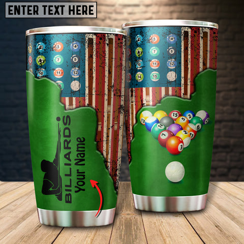 Maxcorners Personalized Name Billiards Ball Tumbler