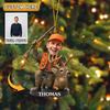 Maxcorners Personalized Hunting Christmas Ornament Custom Photo Gift For Hunters Lover