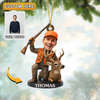 Maxcorners Personalized Hunting Christmas Ornament Custom Photo Gift For Hunters Lover