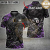Maxcorners Billiards 8 Ball Japanese Samurai Dragon Pink Cherry Blossom Multi Options Personalized Name, Team Name Unisex 3D Shirt (5 Colors)