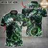Maxcorners Bowling Samurai Dragon 8 Ball Graphic Personalized Name, Team Name Unisex 3D Shirt (4 Colors)