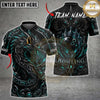 Maxcorners Bowling Dragon 8 Ball Graphic Personalized Name, Team Name Unisex 3D Shirt (4 Colors)
