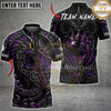 Maxcorners Bowling Dragon 8 Ball Graphic Personalized Name, Team Name Unisex 3D Shirt (4 Colors)