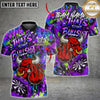 Maxcorners Darts Angry Bull Middle Finger That's Some Bullshit Paint Splatter Multi Options Personalized Name, Team Name Unisex 3D Shirt (5 Colors)
