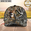 Maxcorners Deer Hunting Hat – 3D Buck Antler Forest Camo Design – Custom Personalized Name Hunting Cap