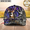 Maxcorners Deer Hunting Hat – 3D Buck Antler Forest Camo Design – Custom Personalized Name Hunting Cap