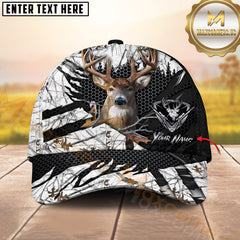 Maxcorners Deer Hunting Camo Honeycomb Tactical Pattern Personalized Name 3D Cap (6 Colors)