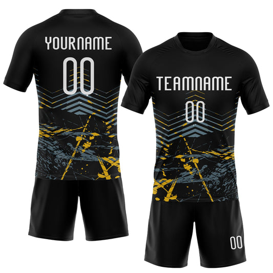 Maxcorners Custom Black White Splash Sublimation Volleyball Uniform Jersey LM2605