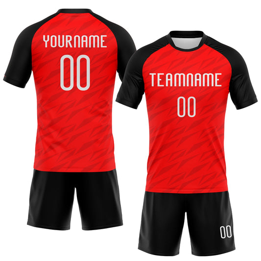Maxcorners Custom Red White-Black Sublimation Volleyball Uniform Jersey LM2605