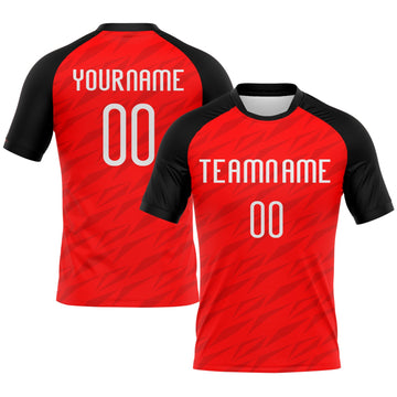 Maxcorners Custom Red White-Black Sublimation Volleyball Uniform Jersey LM2605