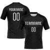 Maxcorners Custom Black White Geometric Shape Sublimation Volleyball Uniform Jersey LM2605