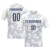 Maxcorners Custom White Navy Curve Lines Sublimation Volleyball Uniform Jersey LM2605