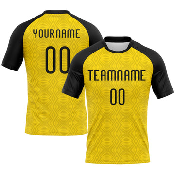 Maxcorners Custom Gold Black-White Geometric Shape Elite Sublimation Volleyball Uniform Jersey LM2605