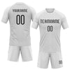 Maxcorners Custom White Black Geometric Shape Elite Sublimation Volleyball Uniform Jersey LM2605