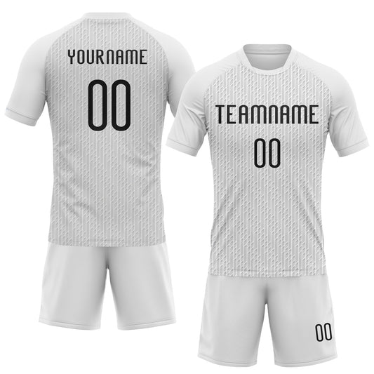 Maxcorners Custom White Black Geometric Shape Elite Sublimation Volleyball Uniform Jersey LM2605