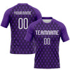 Maxcorners Custom Purple White-Black Geometric Shape Sublimation Volleyball Uniform Jersey LM2605