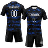 Maxcorners Custom Black White Camo Shape Sublimation Volleyball Uniform Jersey LM2605