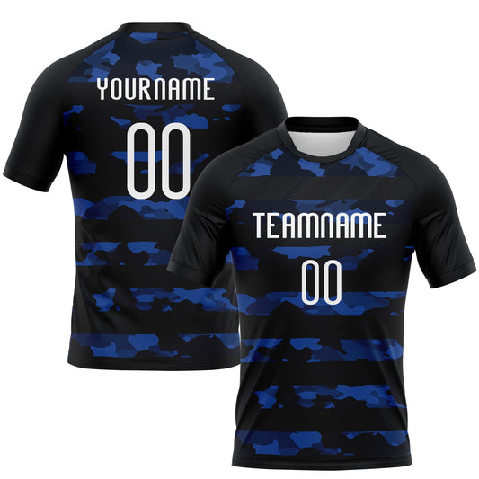 Maxcorners Custom Black White Camo Shape Sublimation Volleyball Uniform Jersey LM2605
