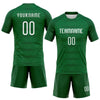 Maxcorners Custom Kelly Green White Geometric Shape Sublimation Volleyball Uniform Jersey LM2605