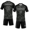Maxcorners Custom Black White Lines Sublimation Volleyball Uniform Jersey LM2605