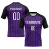 Maxcorners Custom Purple White-Black Lines Sublimation Volleyball Uniform Jersey LM2605