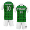 Maxcorners Custom Kelly Green White-Black Geometric Shape Elite Sublimation Volleyball Uniform Jersey LM2605