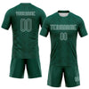 Maxcorners Custom Midnight Green White Geometric Shape Elite Sublimation Volleyball Uniform Jersey LM2605