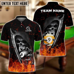 Maxcorners Billiards Reaper Fate Decider Personalized Name, Team Name Unisex Shirt ( 4 Colors )
