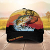 Maxcorners Fishing Mountain Lake Legend Personalized Cap (13 Breeds)