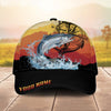 Maxcorners Fishing Mountain Lake Legend Personalized Cap (13 Breeds)
