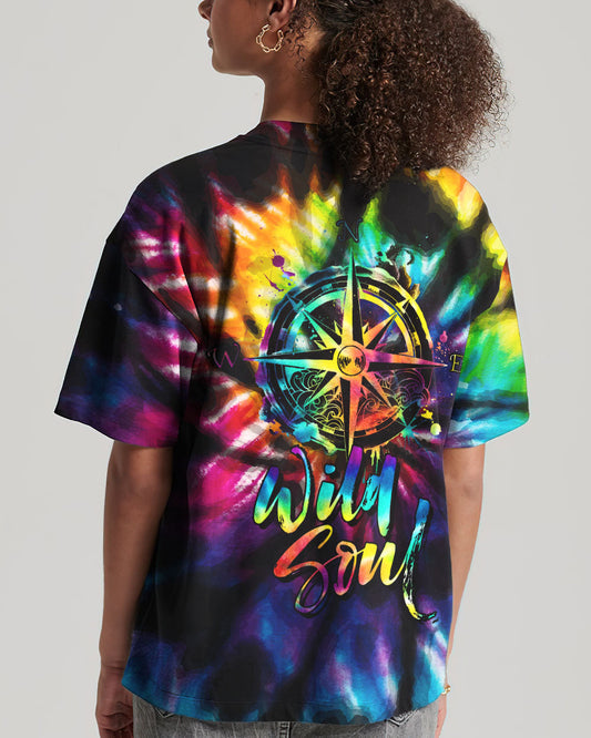 Maxcorners Wild Soul Compass Tie Dye All Over Print LM2101