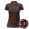 Maxcorners Funny Christmas Girl Polos, Santa Babe Pattern Golf Shirt For Men, Golf Gift For Golfer