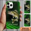 Maxcorners Fishing Phone Case Realistic Fish Artwork Custom Name Phone Case