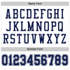 Maxcorners Custom White Navy-White Mesh Authentic Football Jersey LM2605