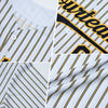 Maxcorners Custom White (Black Crimson Pinstripe) Crimson-Black Authentic Baseball Jersey LM2605