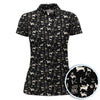 Maxcorners Funny Xmas Dog Pattern Polos, Golf Shirt For Golfers And Pet Lovers, Christmas Golf Shirt For Men